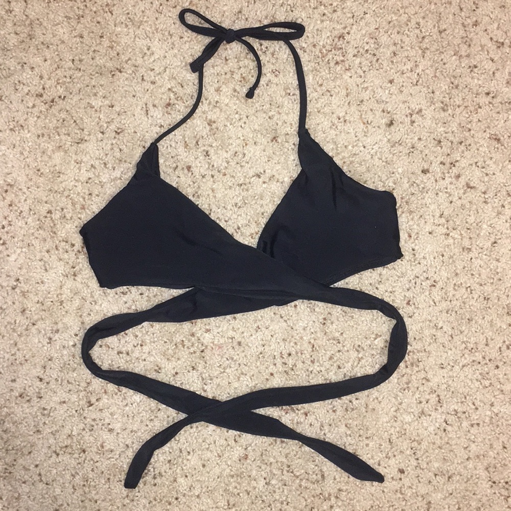 black swimsuit